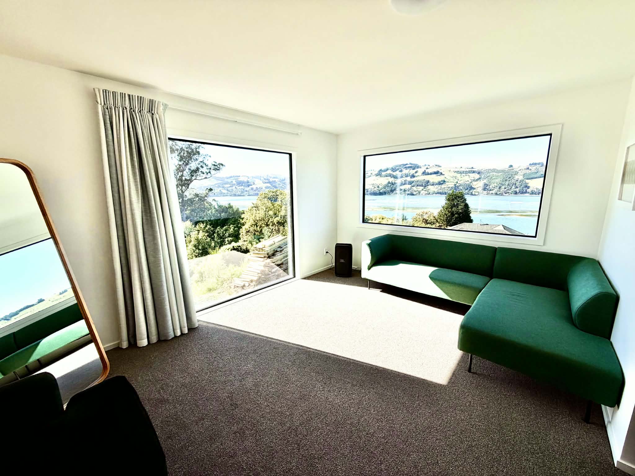 Quiet living area with wide harbour views